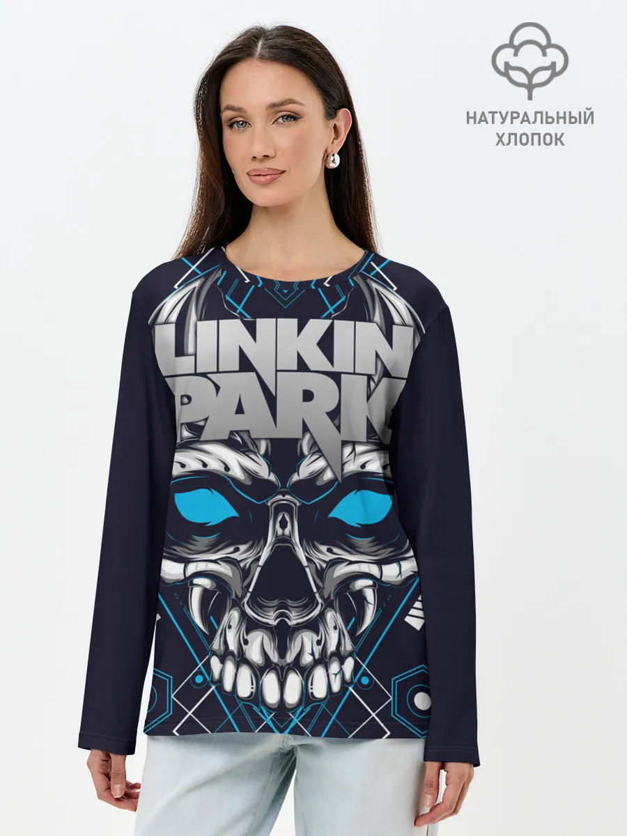 Лонгслив женский. Хлопок / Linkin Park