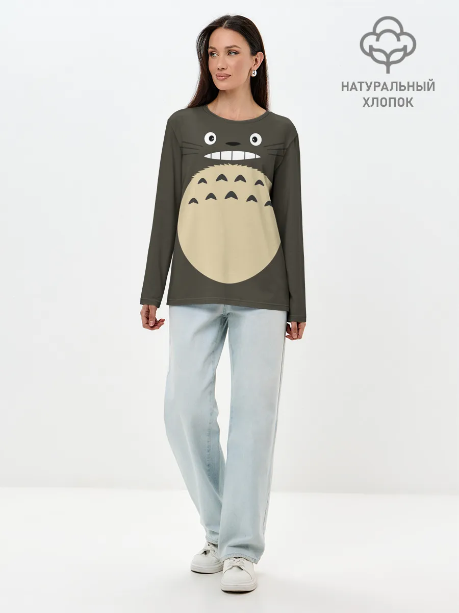Лонгслив женский. Хлопок / Totoro