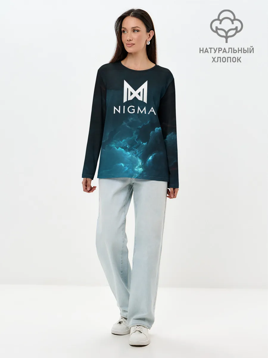 Лонгслив женский. Хлопок / Nigma