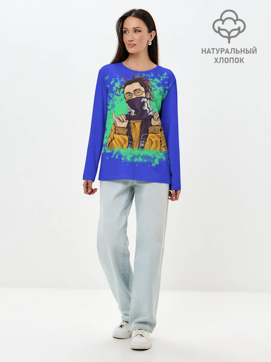 Лонгслив женский. Хлопок / GONE.Fludd 3D