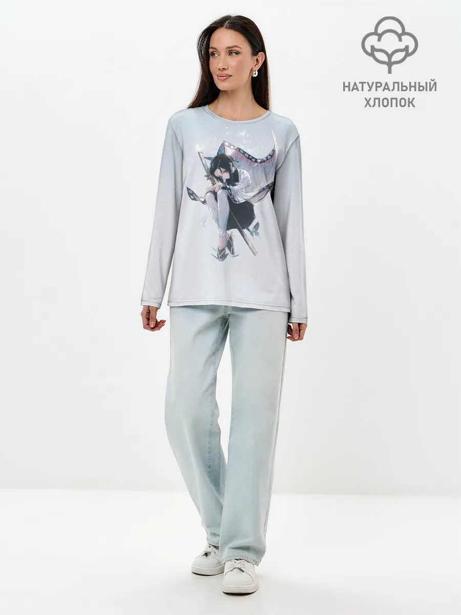 Лонгслив женский. Хлопок / Shinobu Kochou