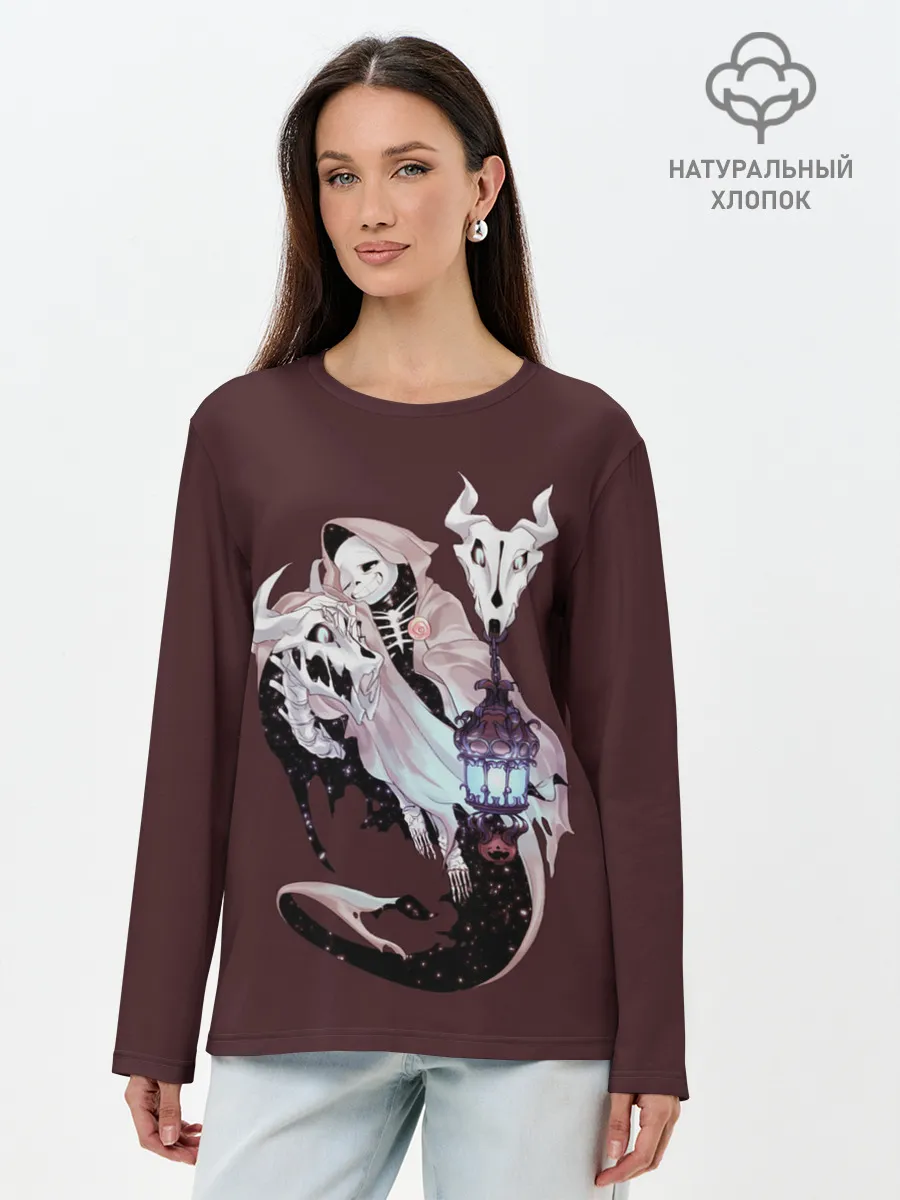 Лонгслив женский. Хлопок / UNDERTALE