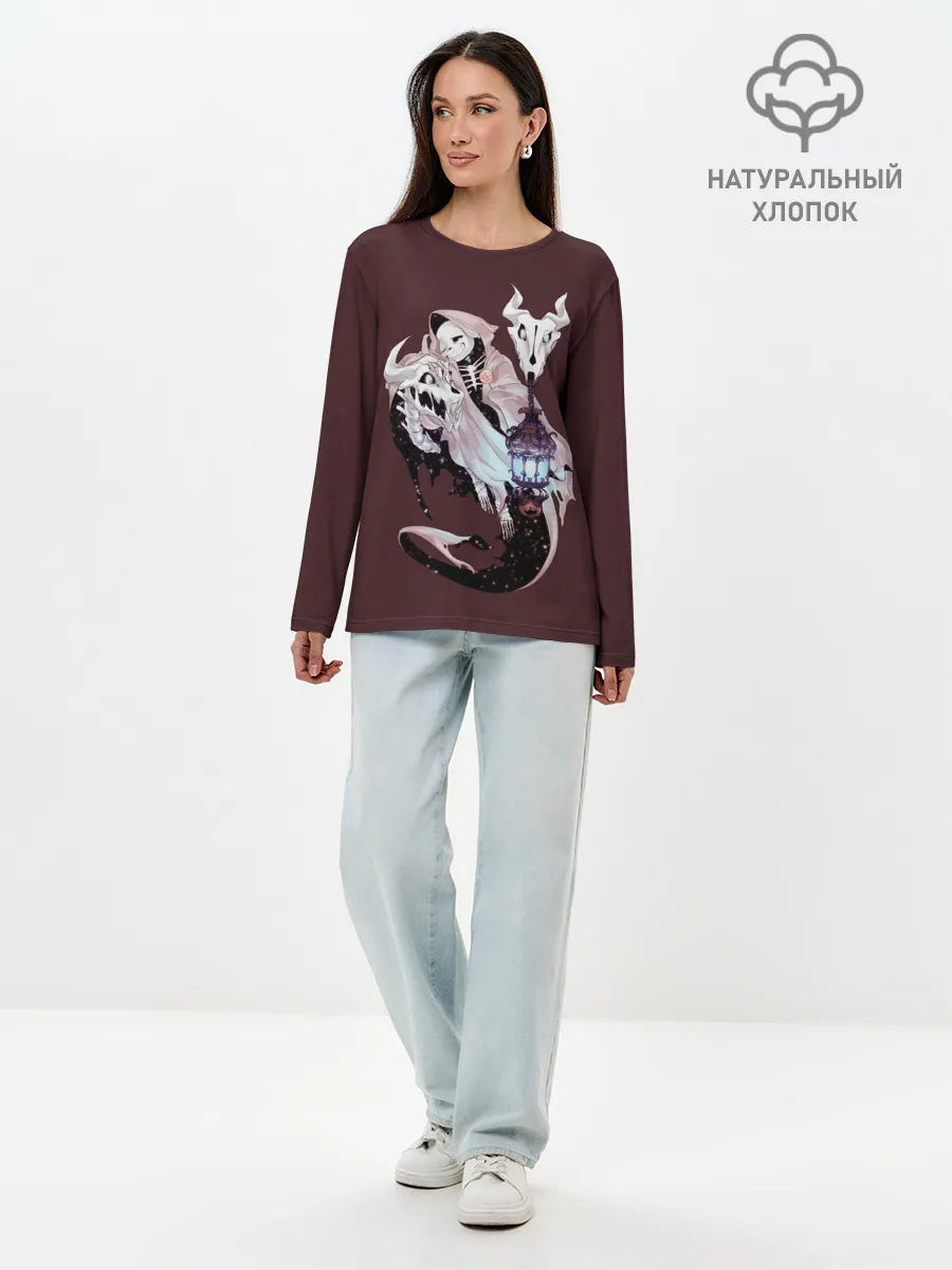 Лонгслив женский. Хлопок / UNDERTALE