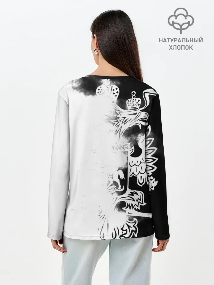 Лонгслив женский. Хлопок / Полиция