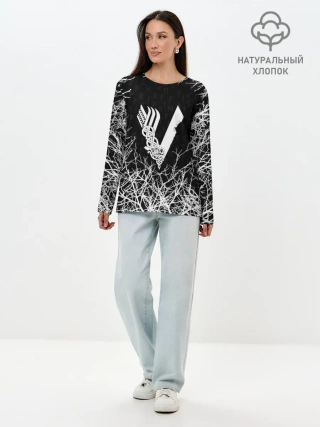 Лонгслив женский. Хлопок / ВИКИНГИ