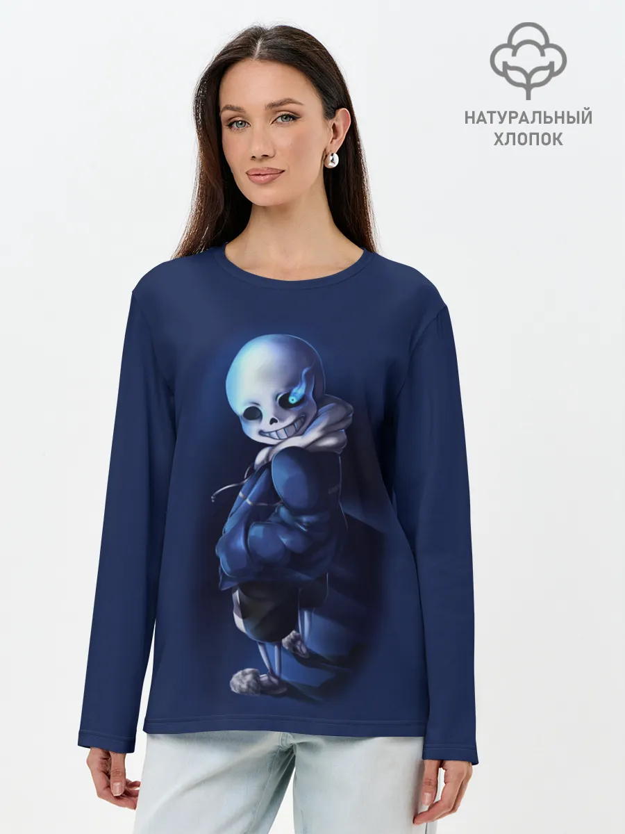 Лонгслив женский. Хлопок / UNDERTALE