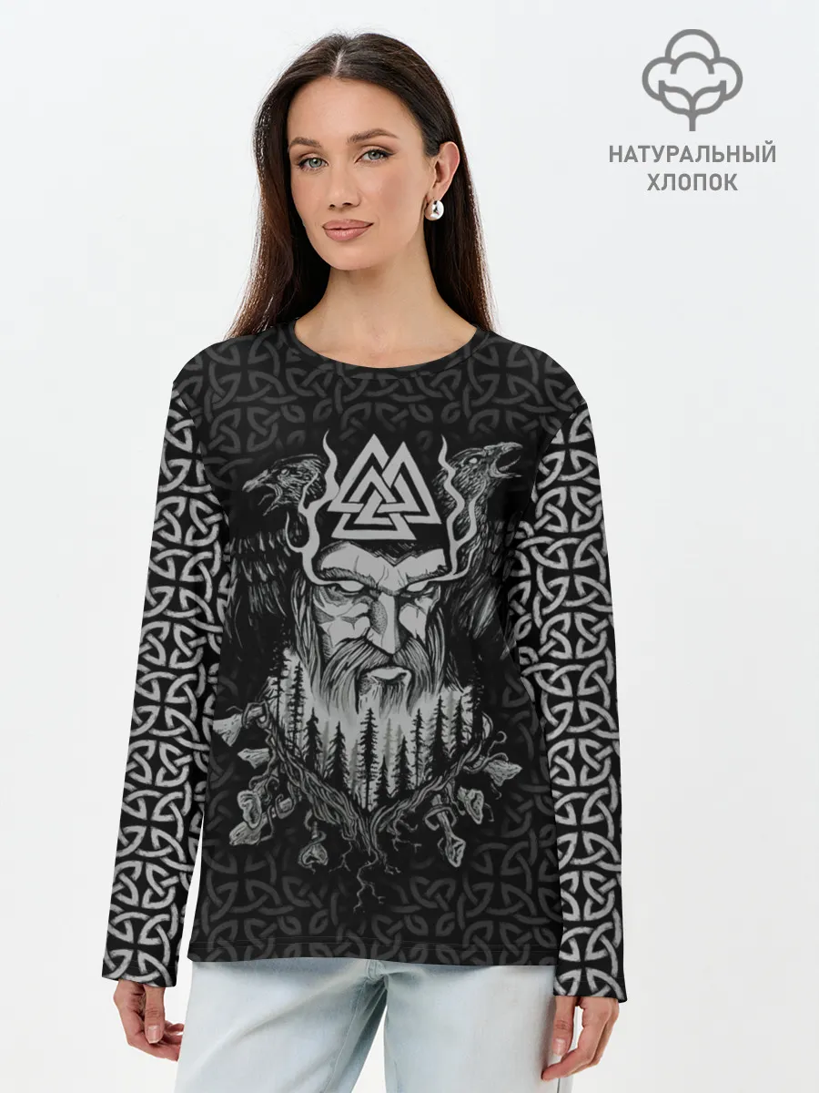 Лонгслив женский. Хлопок / Odinn