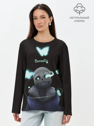 Лонгслив женский. Хлопок / UNDERTALE