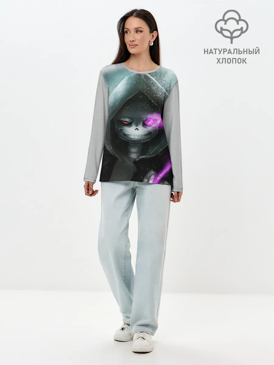 Лонгслив женский. Хлопок / UNDERTALE