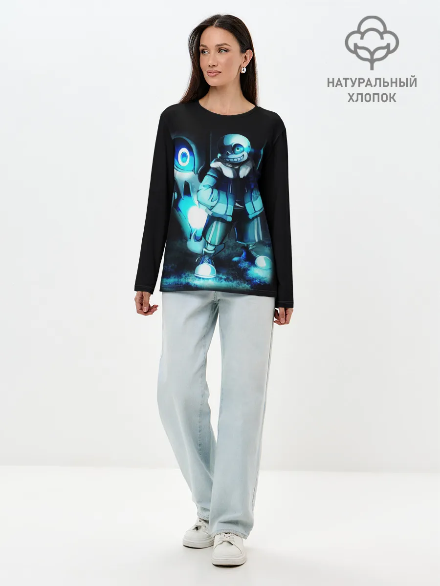 Лонгслив женский. Хлопок / UNDERTALE