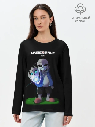 Лонгслив женский. Хлопок / UNDERTALE