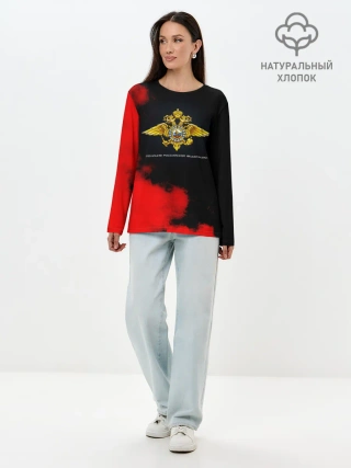 Лонгслив женский. Хлопок / Полиция Российской Федерации