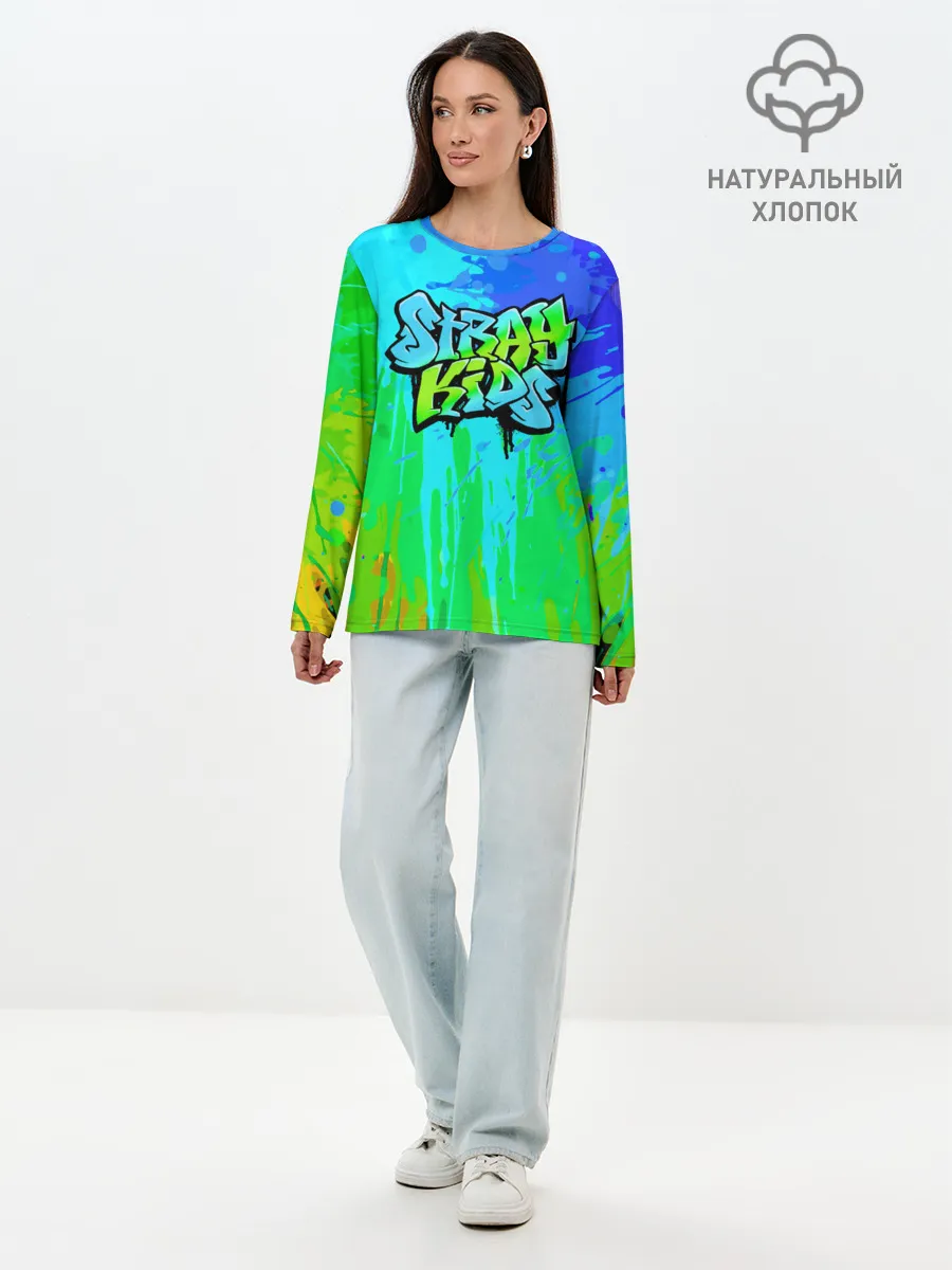 Лонгслив женский. Хлопок / Stray Kids