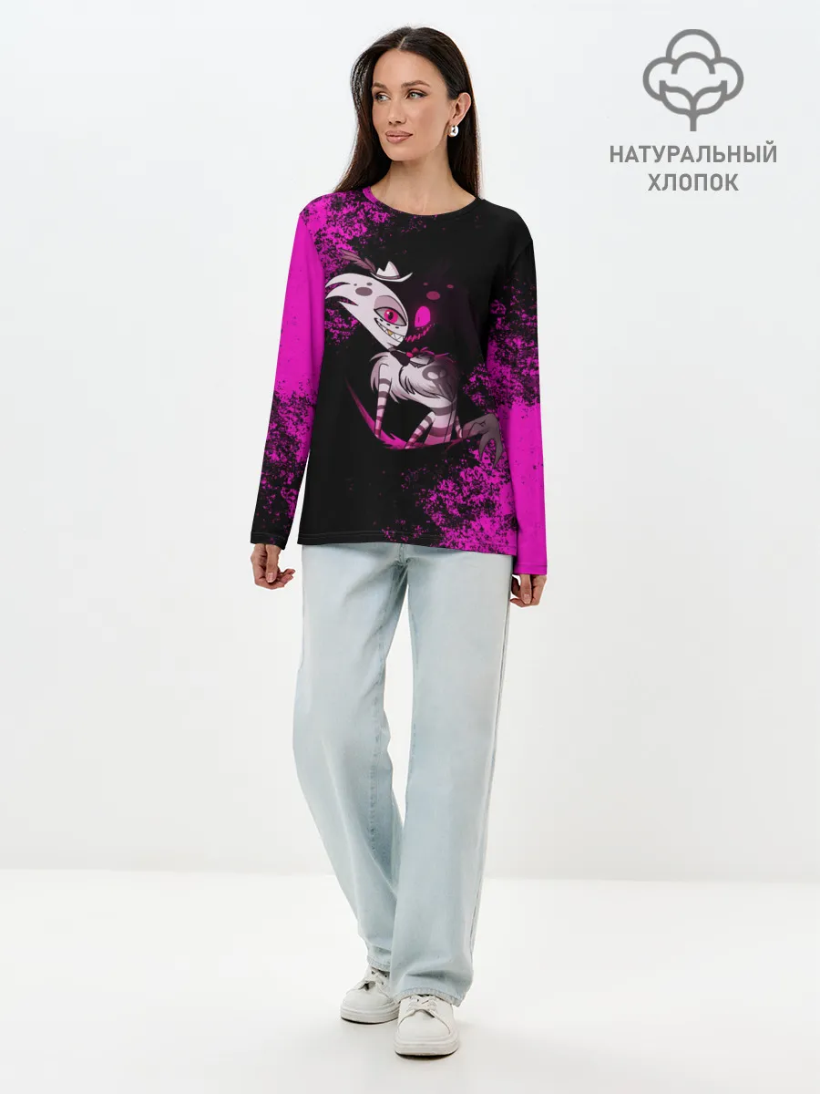 Лонгслив женский. Хлопок / ОТЕЛЬ ХАЗБИН