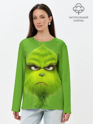 Лонгслив женский. Хлопок / The Grinch