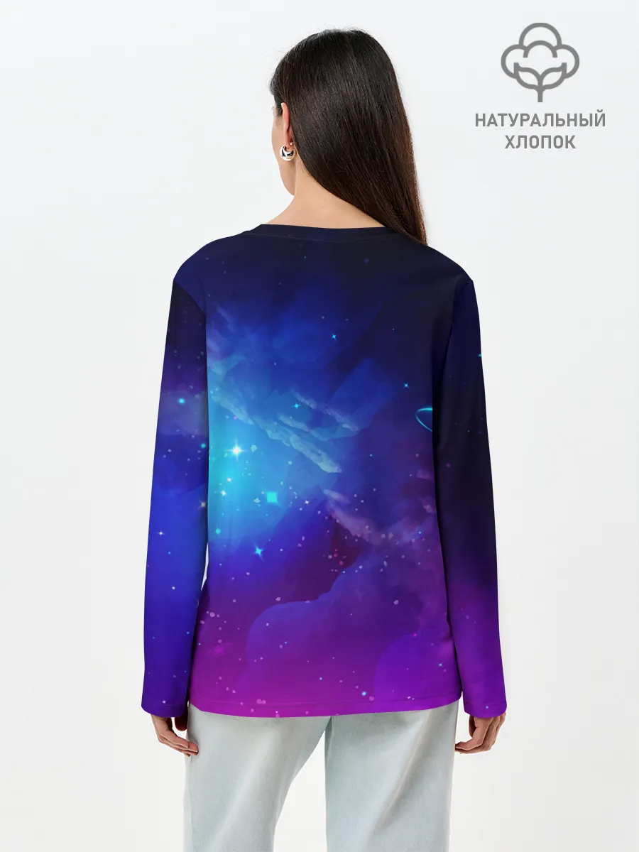 Лонгслив женский. Хлопок / Woman yelling at a cat