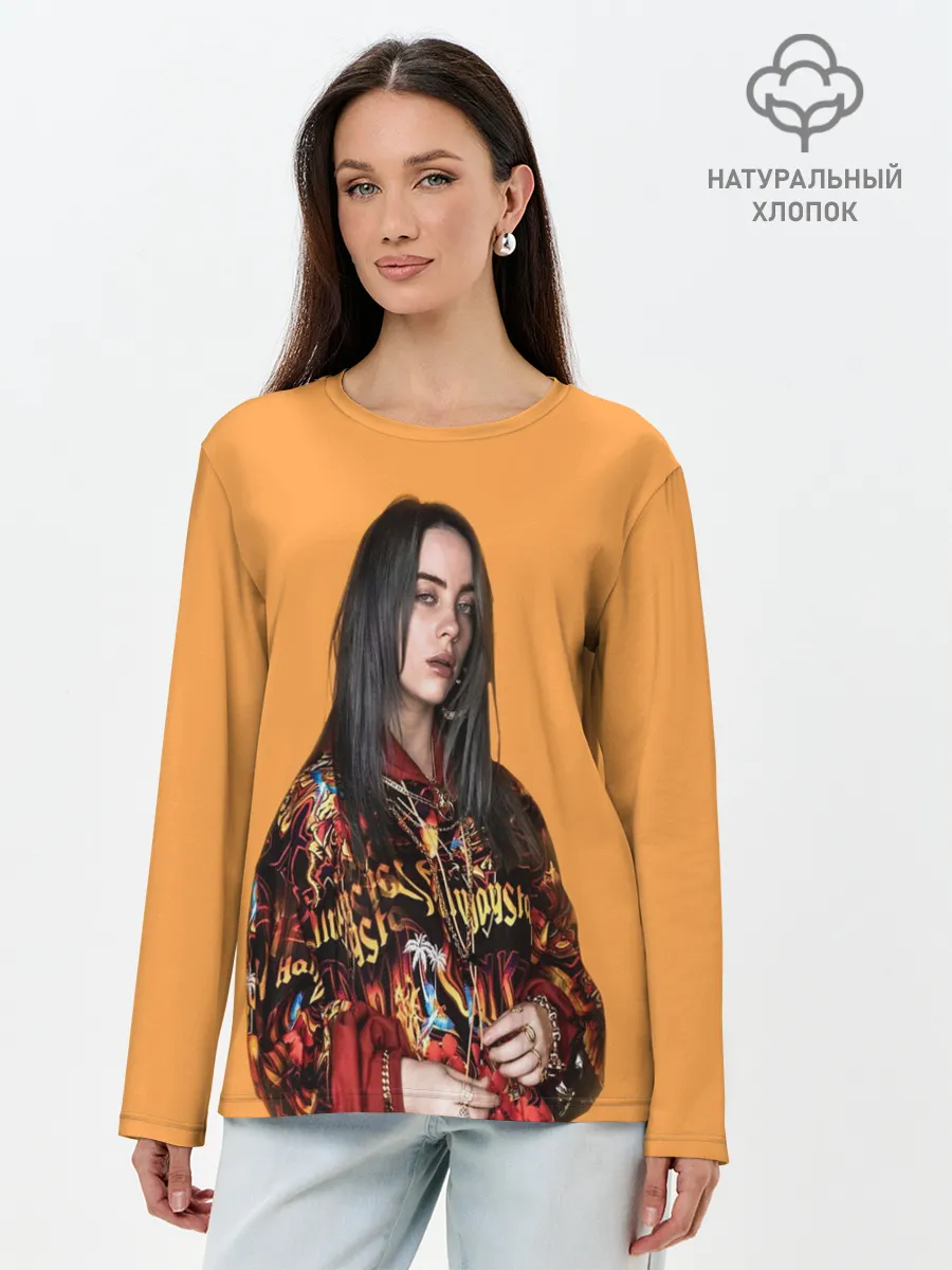 Лонгслив женский. Хлопок / Billie eilish