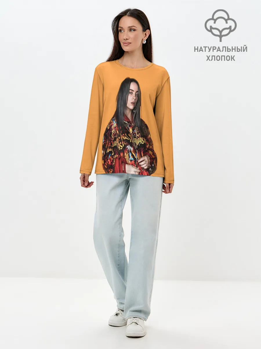 Лонгслив женский. Хлопок / Billie eilish