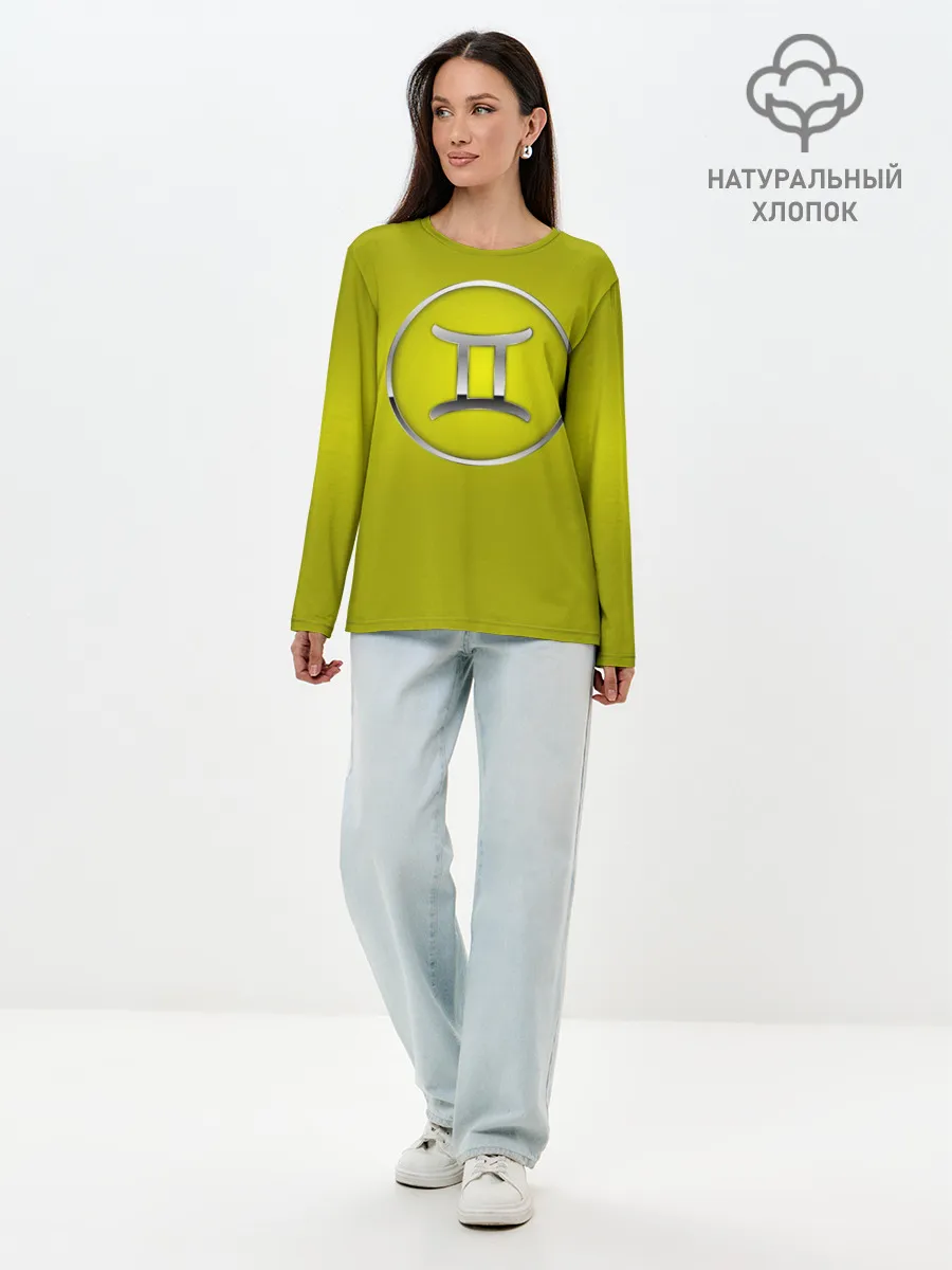 Лонгслив женский. Хлопок / Gemini