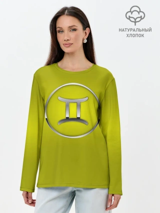 Лонгслив женский. Хлопок / Gemini