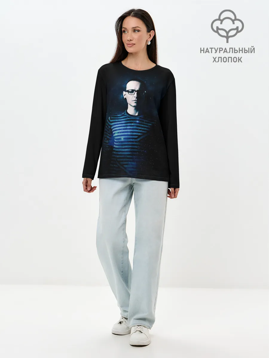 Лонгслив женский. Хлопок / Linkin Park Chester Bennington