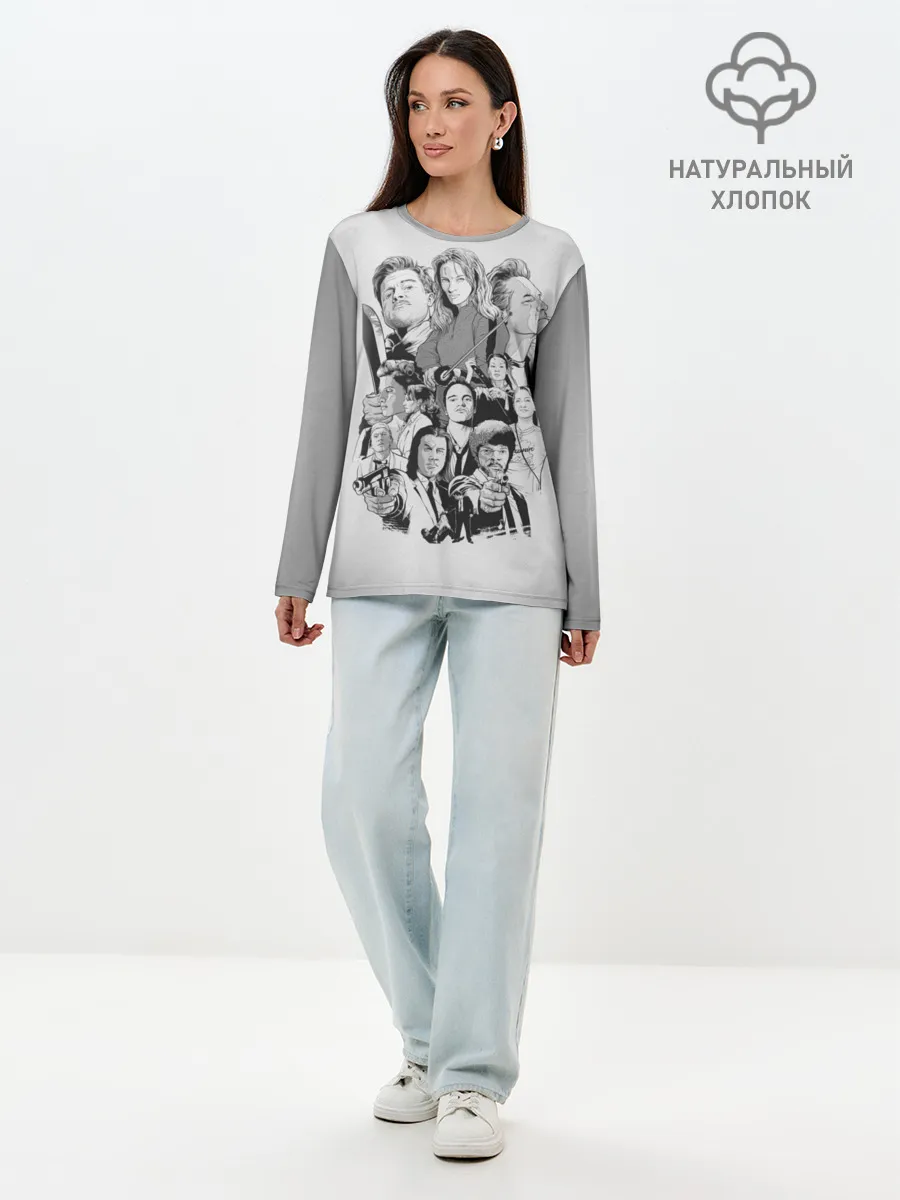 Лонгслив женский. Хлопок / КВЕНТИН ТАРАНТИНО.