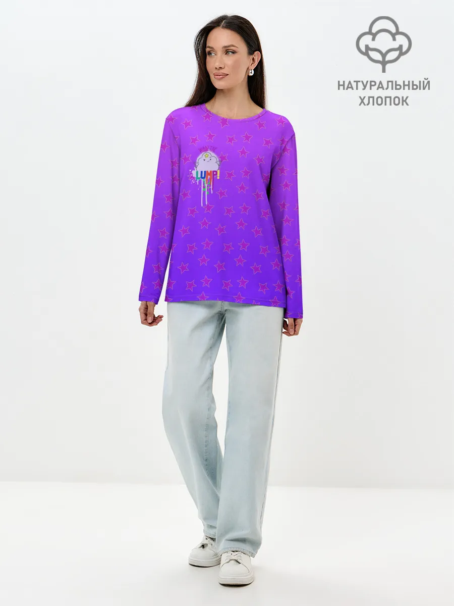 Лонгслив женский. Хлопок / Lumpy Space Princess