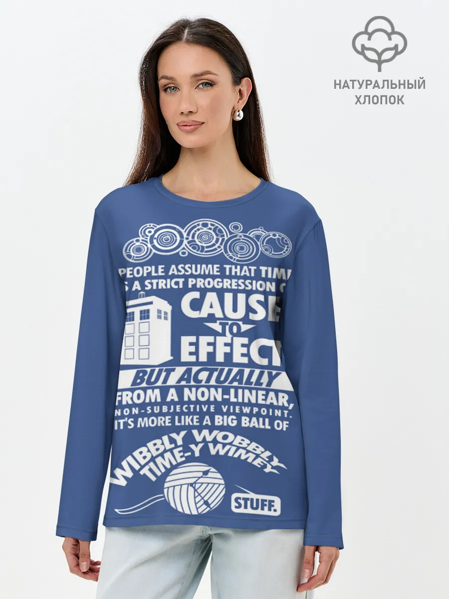 Лонгслив женский. Хлопок / Doctor Who