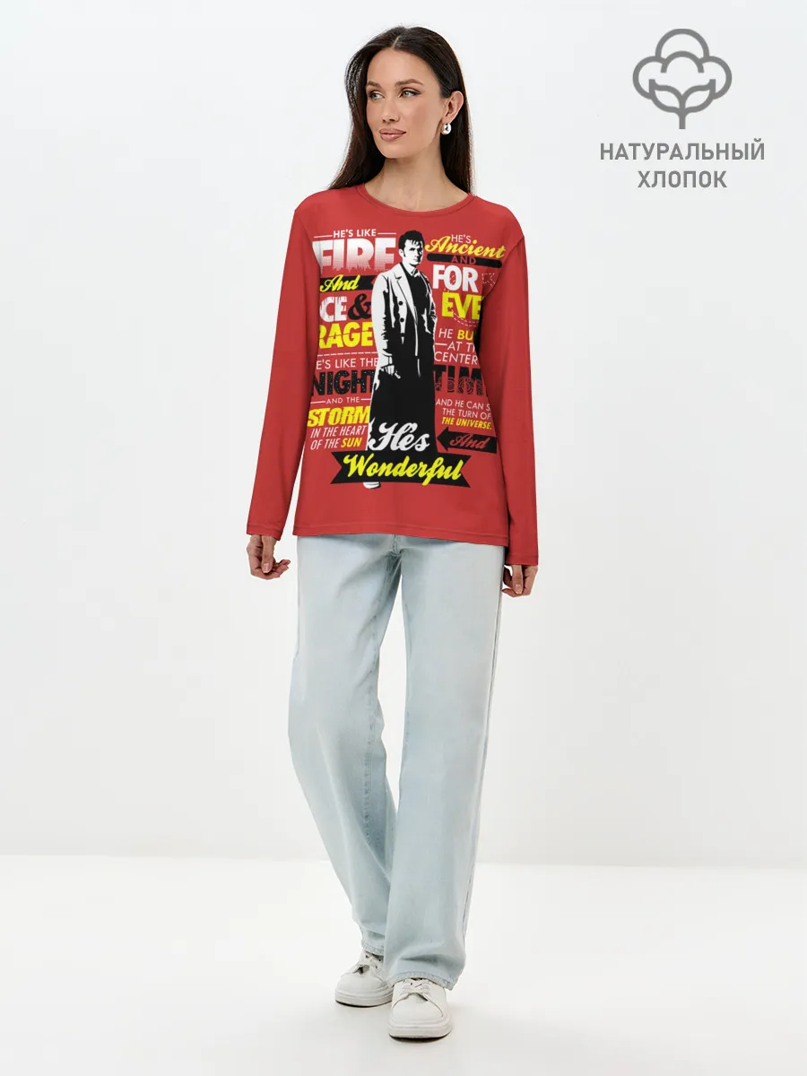 Лонгслив женский. Хлопок / Doctor Who