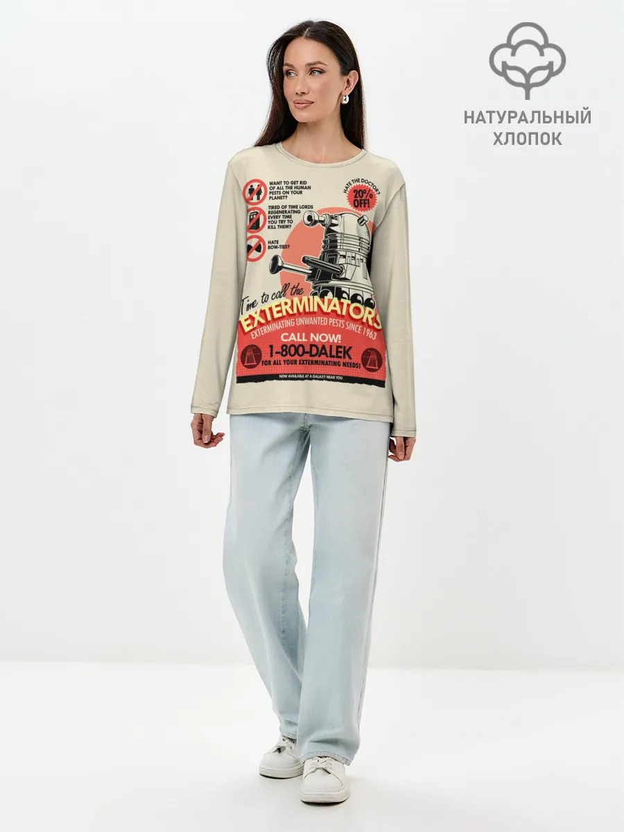Лонгслив женский. Хлопок / Doctor Who