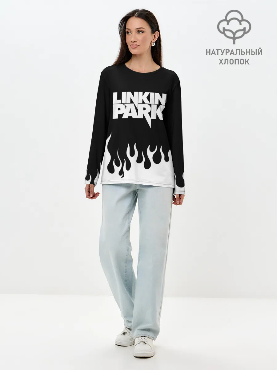 Лонгслив женский. Хлопок / Linkin Park