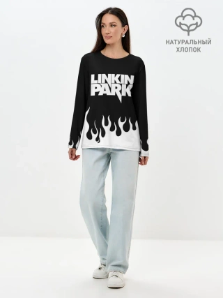 Лонгслив женский. Хлопок / Linkin Park