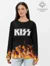 Лонгслив женский. Хлопок / Kiss