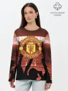 Лонгслив женский. Хлопок / Manchester United