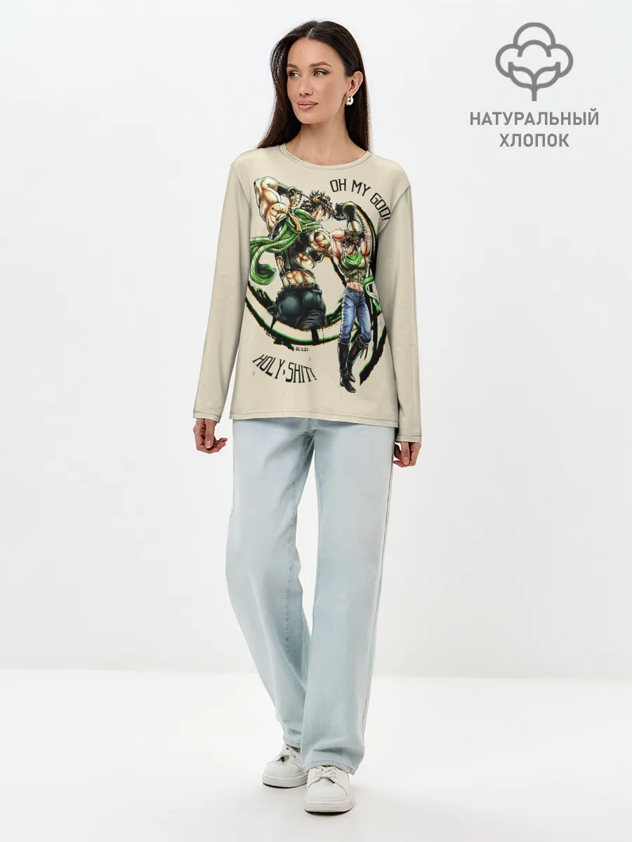 Лонгслив женский. Хлопок / JoJo Bizarre Adventure