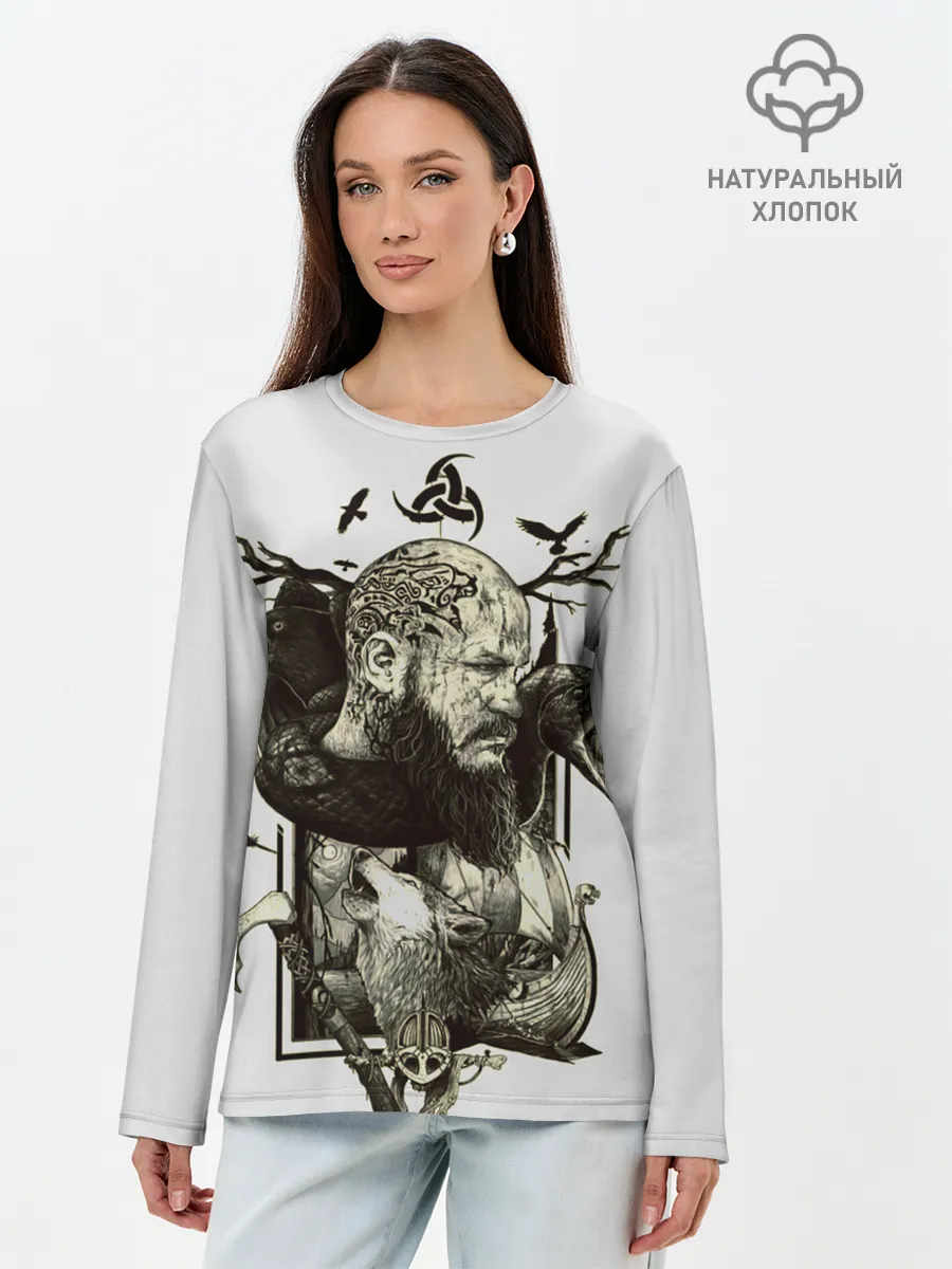 Лонгслив женский. Хлопок / ragnar