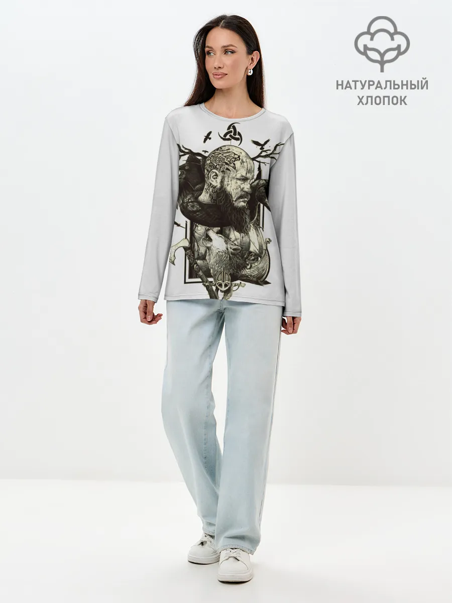 Лонгслив женский. Хлопок / ragnar