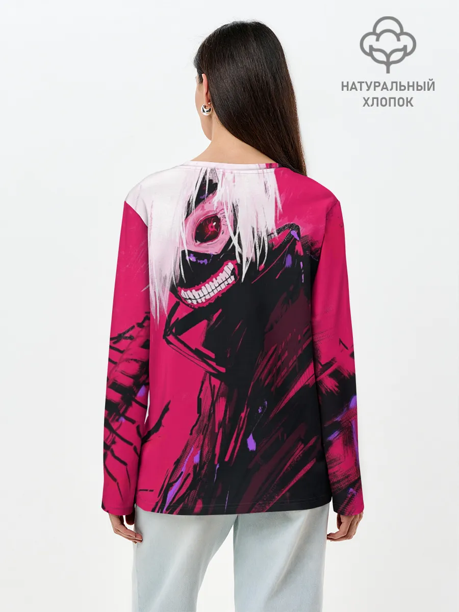 Лонгслив женский. Хлопок / Токийский Гуль