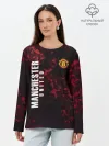 Лонгслив женский. Хлопок / Manchester United