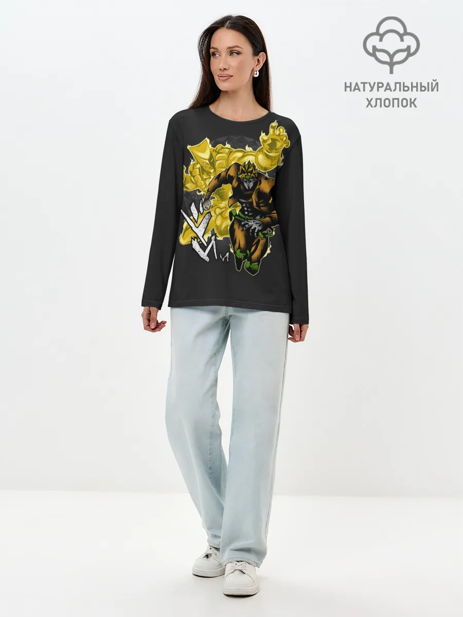 Лонгслив женский. Хлопок / Dio & Za Warudo