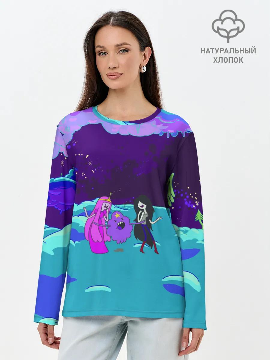 Лонгслив женский. Хлопок / Princesses