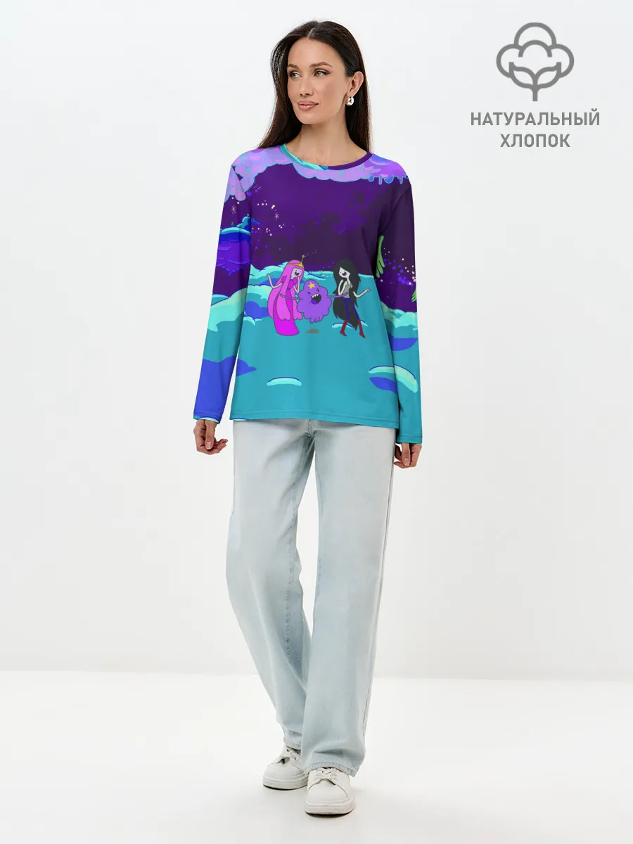 Лонгслив женский. Хлопок / Princesses