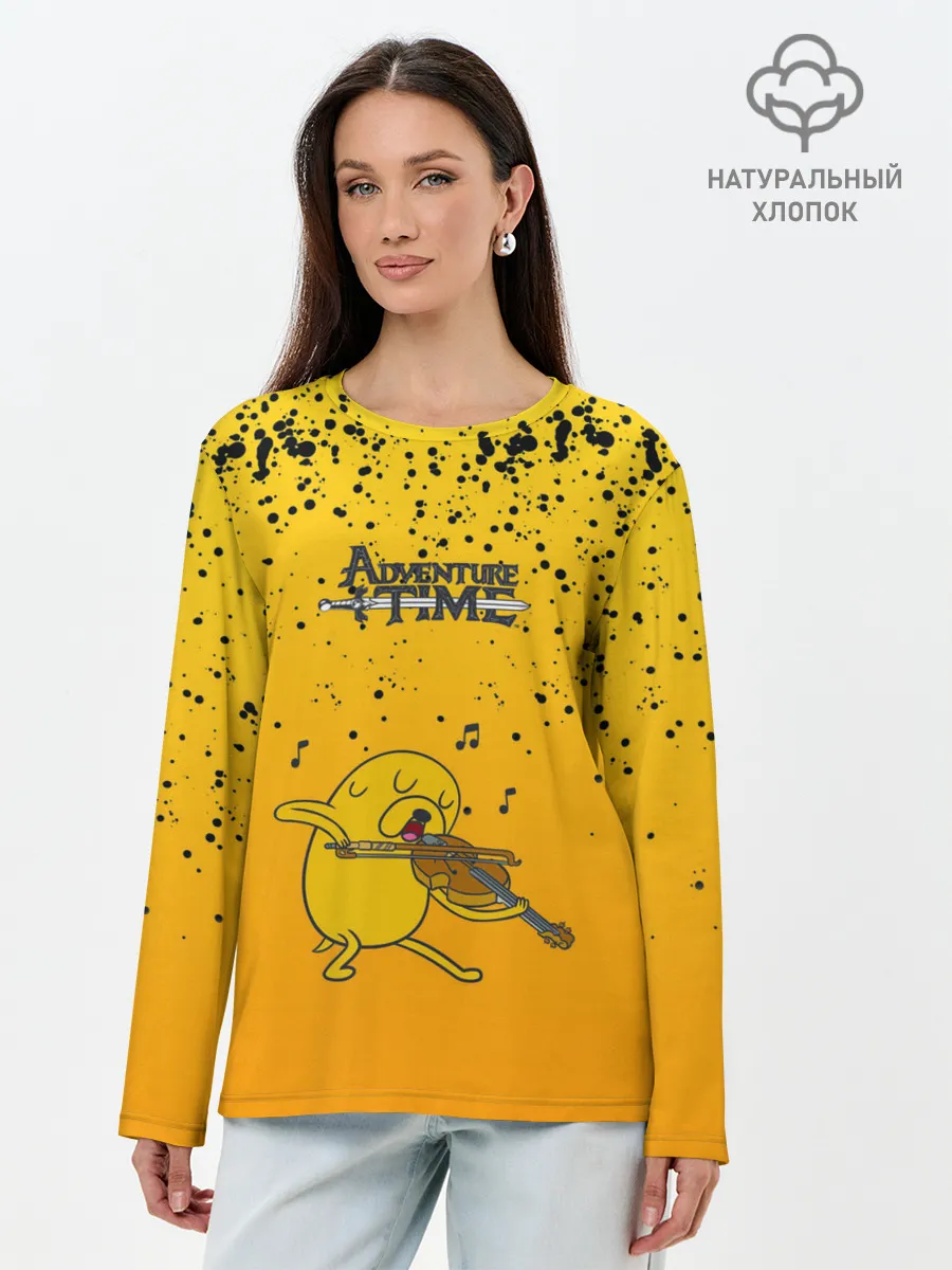 Лонгслив женский. Хлопок / Jake-musician