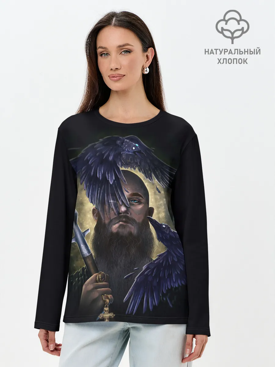 Лонгслив женский. Хлопок / vikings