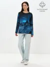 Лонгслив женский. Хлопок / Северное сияние