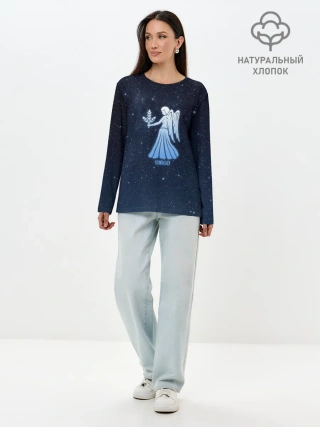 Лонгслив женский. Хлопок / Дева