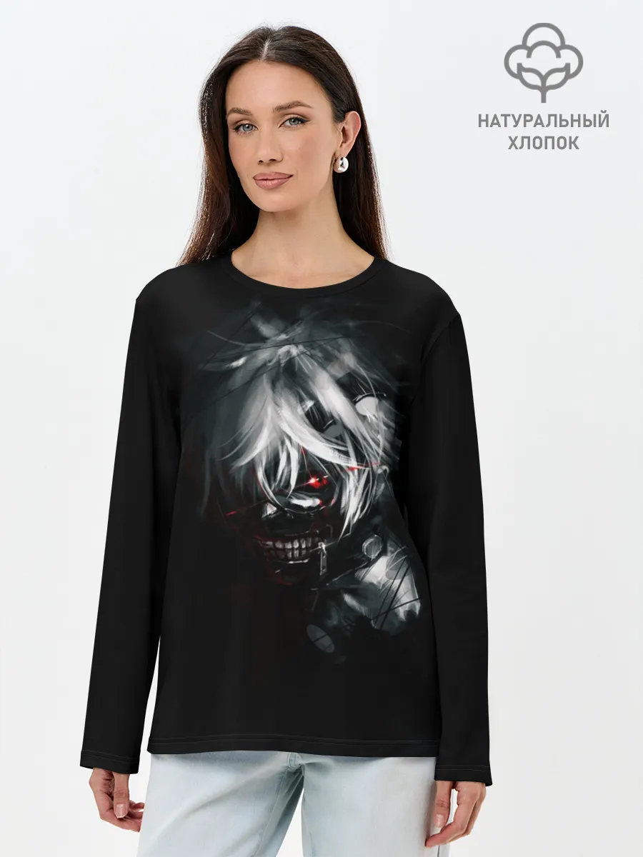 Лонгслив женский. Хлопок / Токийский гуль