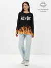 Лонгслив женский. Хлопок / AC DC