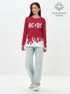 Лонгслив женский. Хлопок / AC DC