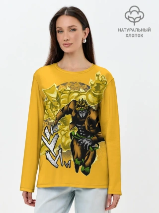 Лонгслив женский. Хлопок / Приключения ДжоДжо